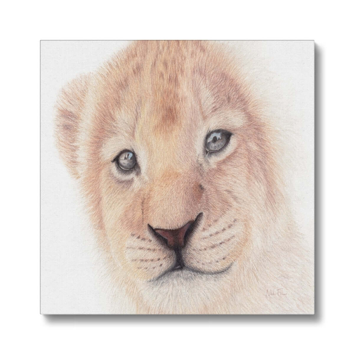 Lion Cub eco friendly canvas print