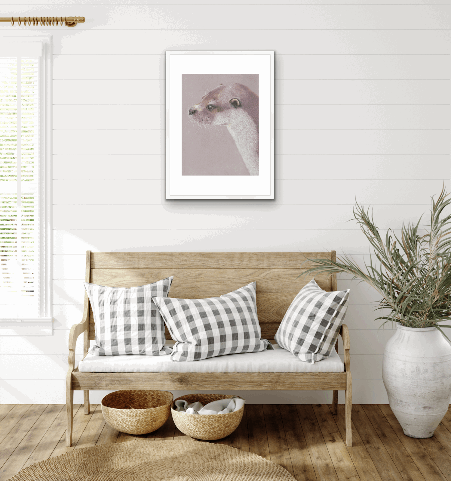 Playful Otter Fine Art Print