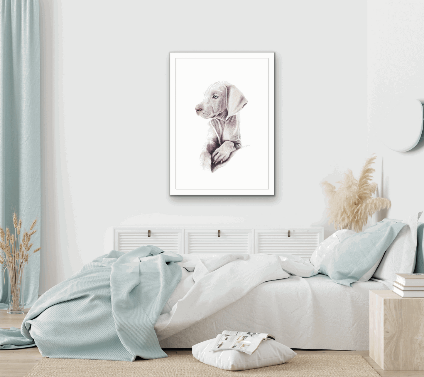 Weimaraner Puppy Fine Art Print