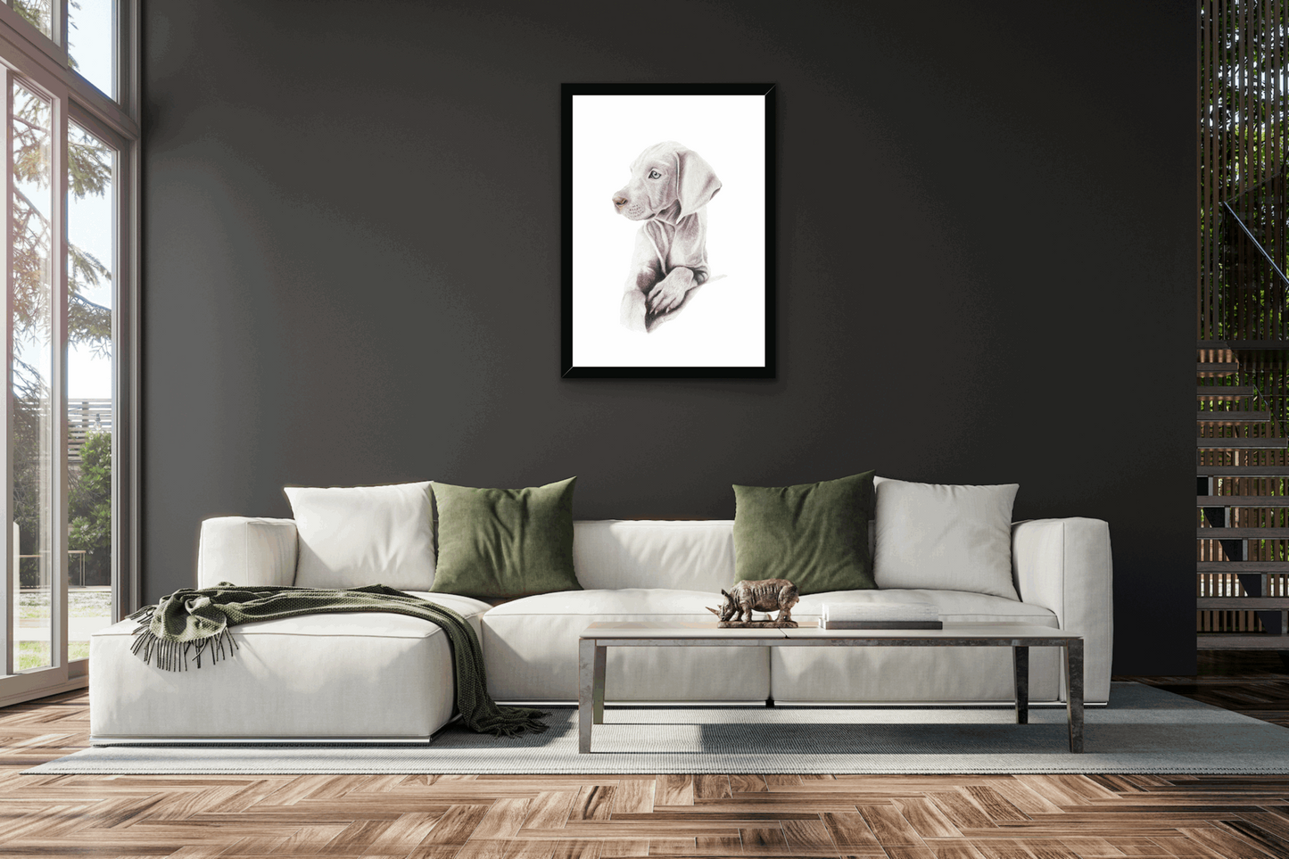 Weimaraner Puppy Fine Art Print