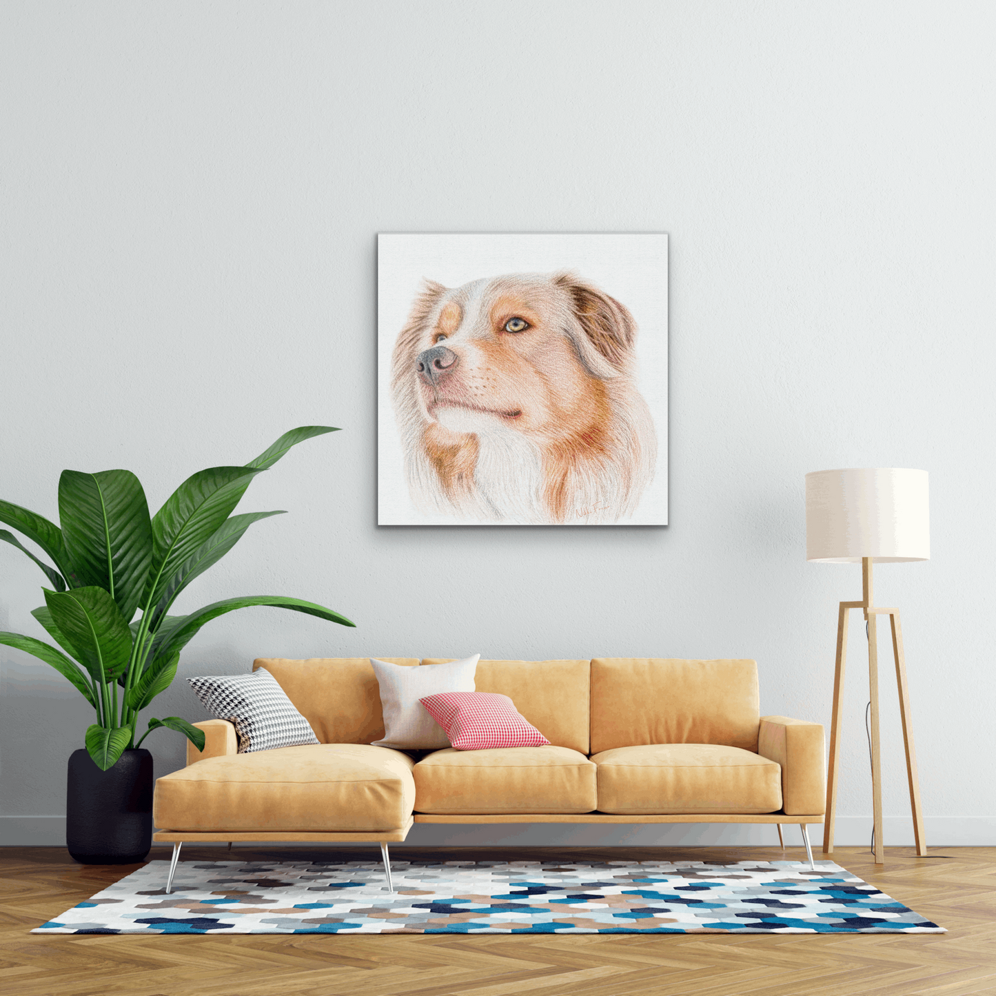 Australian Shepherd Eco Canvas