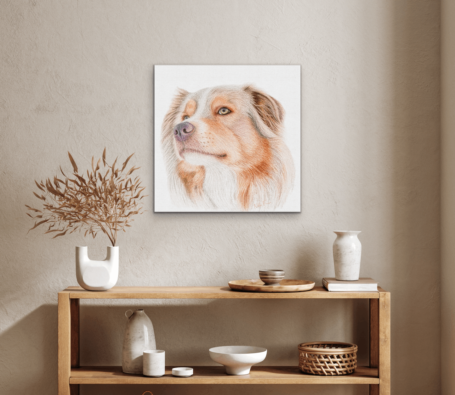 Australian Shepherd Eco Canvas